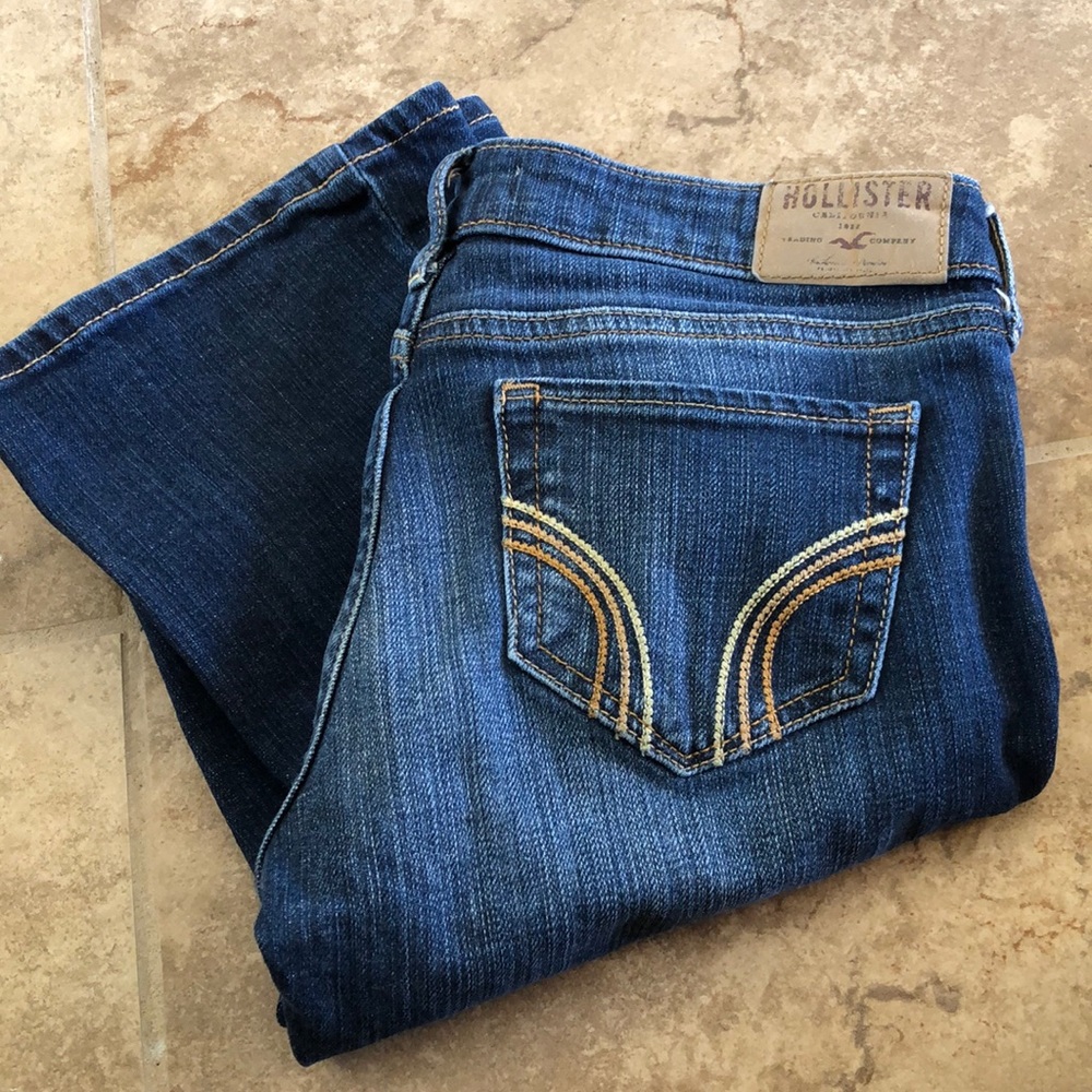Hollister Dark Wash Boot Cut Jeans
